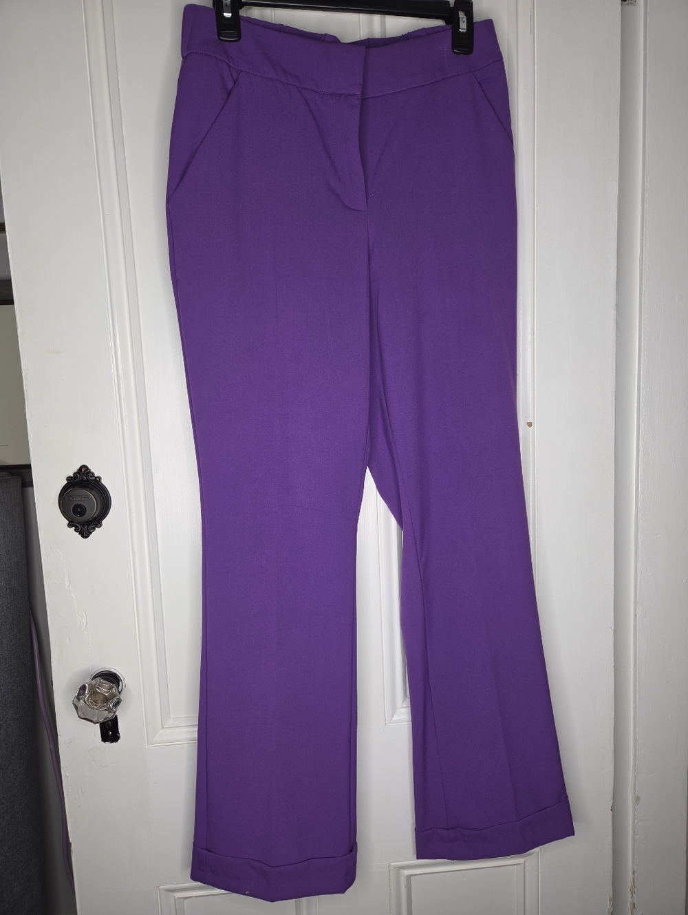 Hybrid & company Purple Boot-Cut Pants